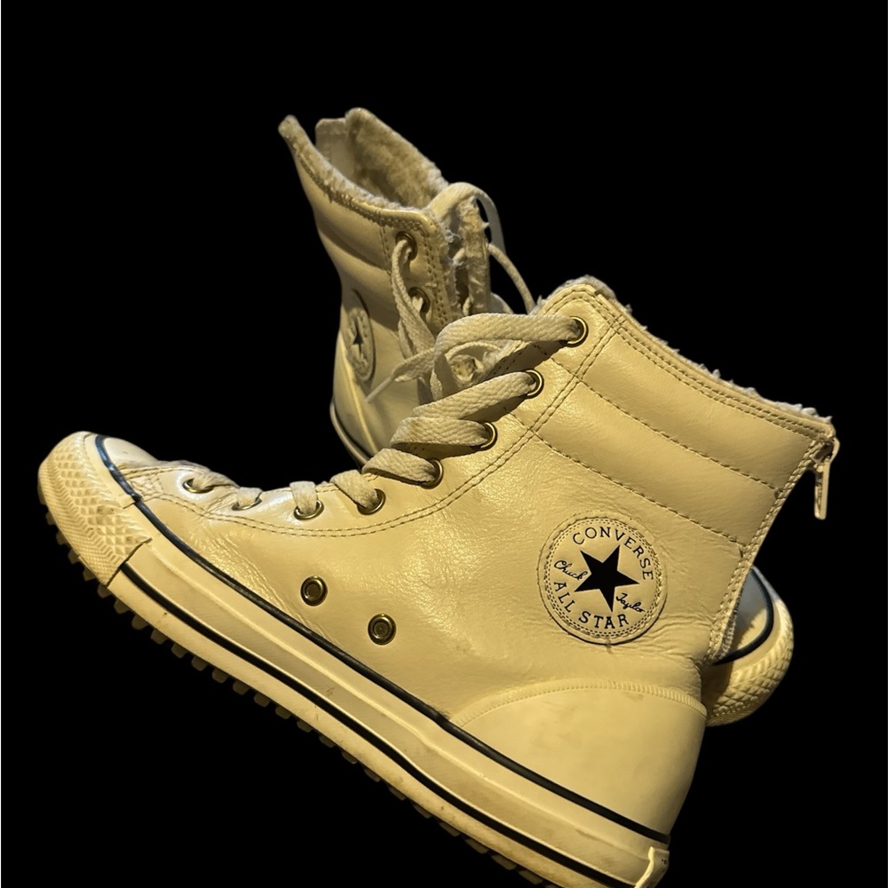 Converse  High-Top Sneakers - Cream